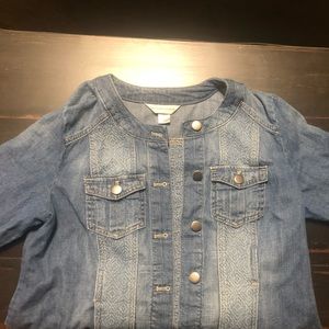 Christopher Banks Jean Denim Jacket Size S